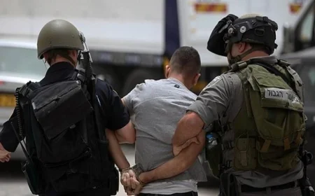 الاحتلال الإسرائيلي يشن حملة اعتقالات تطال 7 فلسطينيين في البيرة والخليل ونابلس
