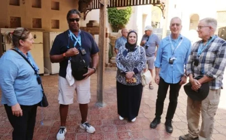 وفد سياحي أمريكي يستكشف مسار العائلة المقدسة في سخا بكفر الشيخ