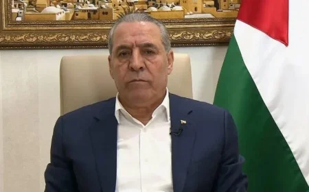 نائب الرئيس الفلسطيني يعقد مشاورات حيوية في القاهرة لمناقشة الأوضاع في غزة