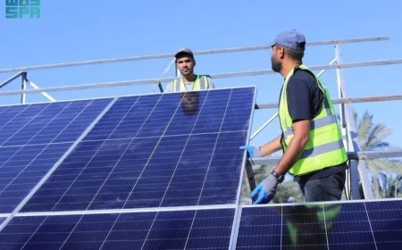 بدعم سعودي انطلاق مشروع تركيب أنظمة الطاقة الشمسية لمحطات تحلية المياه في غزة