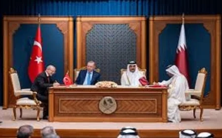 أمير قطر والرئيس التركي يوقعان مذكرات تفاهم تعزز العلاقات بين البلدين