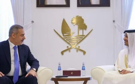 وزيرا خارجية قطر وتركيا يبحثان آخر مستجدات الأوضاع في غزة