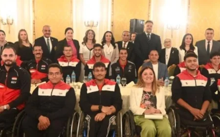 تكريم فريق كرة السلة للكراسي المتحركة بحضور كريم والسنباطي