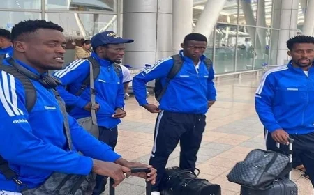 بعثة نادي التأمين الأثيوبي تصل القاهرة تحضيرا لمباراة بيراميدز المرتقبة