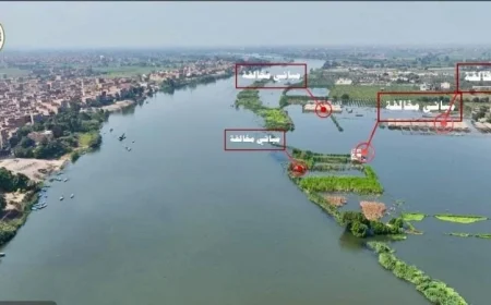 الري تعلن عزمها على ضبط النيل وتطوير أراضي طرح النهر عبر إزالة التعديات