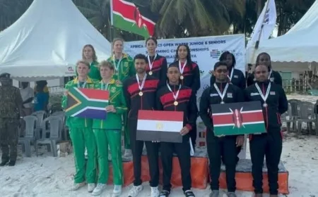 وزير الرياضة يحتفي بفوز منتخب مصر للسباحة بكأس إفريقيا للناشئين في كينيا