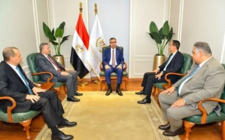 فاروق يتعاون مع رئيس مجلس إدارة تنمية التجارة الداخلية لتيسير حركة تداول السلع