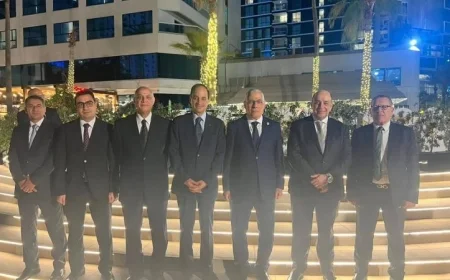 النائب العام يجرى لقاءً مثيرًا مع قضاة مصر في دولة الإمارات