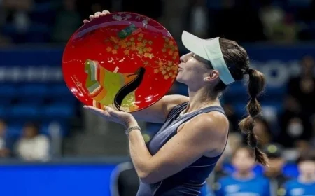 بليندا بنتشيتش تتوج بلقب بطولة بان باسيفيك للتنس في إنجاز رياضي مميز