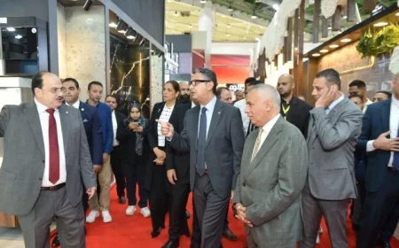 وزير التموين يطلق سيراميكا ماركت 2025 وهومكس للتشطيبات في مركز المؤتمرات