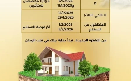الإسكان تعلن عن بدء تسليم أراضي بيت الوطن للمصريين في الخارج الأحد المقبل