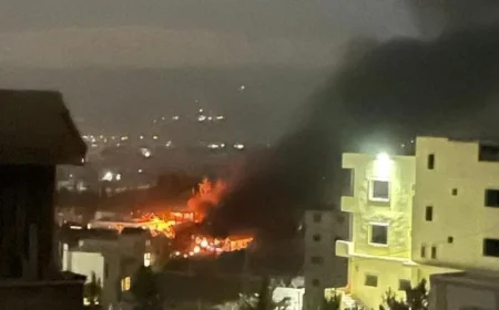 استشهاد مدني وإصابة آخر جراء غارة جوية إسرائيلية على جنوبي لبنان