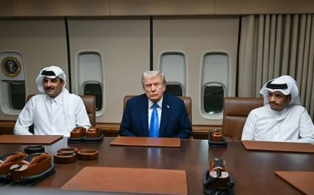 ترامب يزور الدوحة ويلتقي أمير قطر ورئيس وزرائها في طريقه إلى آسيا