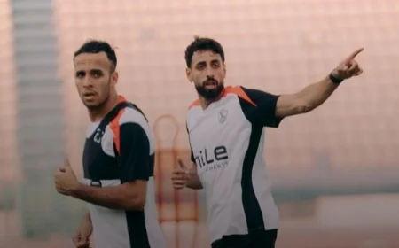 ناصر منسي وأحمد ربيع يعودان للتدريبات الجماعية مع الزمالك بشكل قوي