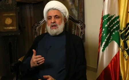 نعيم قاسم يثير القلق من احتمالية اندلاع حرب إسرائيلية جديدة على لبنان