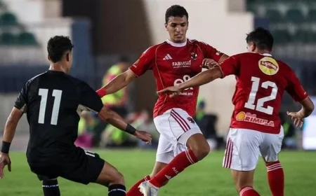 جراديشار يسجل هدف التعادل للأهلي في مواجهة بتروجيت