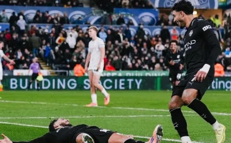 مانشستر سيتي يتأهل لثمن نهائي كأس كاراباو بثلاثية رائعة بمشاركة مرموش ضد سوانزي