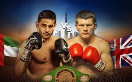 دبي تحتضن عرض ملاكمة تاريخي يحمل عنوان المصير في الصحراء