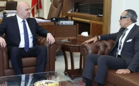 سفير مصر في بيروت يجتمع مع رئيس الجمهورية ورئيس الحكومة اللبنانية لتعزيز العلاقات الثنائية