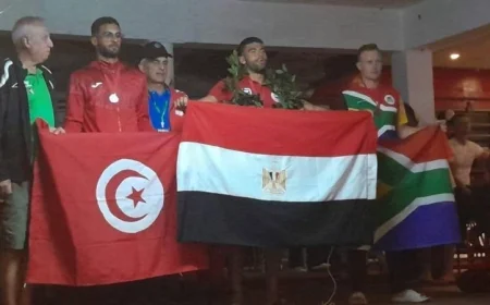 صبحي يهنئ منتخب مصر للتجديف الشاطئي بفوزه بلقب البطولة الإفريقية