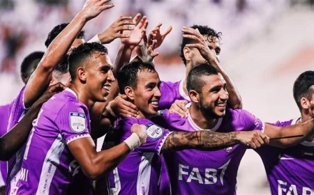 العين يتألق ضد عجمان بثلاثية ورامي ربيعة يبرز في الدفاع