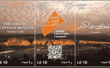 وزارة الاتصالات تطلق طوابع تذكارية بمناسبة الافتتاح التاريخي للمتحف المصري