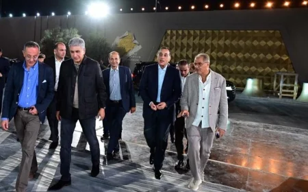 مدبولي يقوم بجولة ميدانية لمتابعة آخر الاستعدادات لحفل افتتاح المتحف