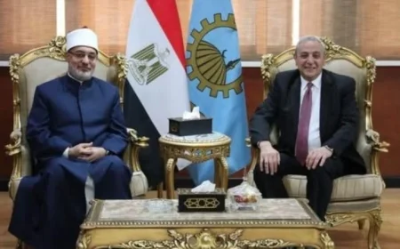 مفتي الجمهورية ومحافظ الغربية يتناقشان حول تعزيز أوجه التعاون المشترك