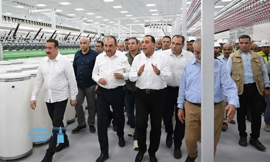 رئيس الوزراء يزور مصنع غزل 2 بشركة مصر شبين الكوم للغزل والنسيج لتعزيز صناعة المنسوجات