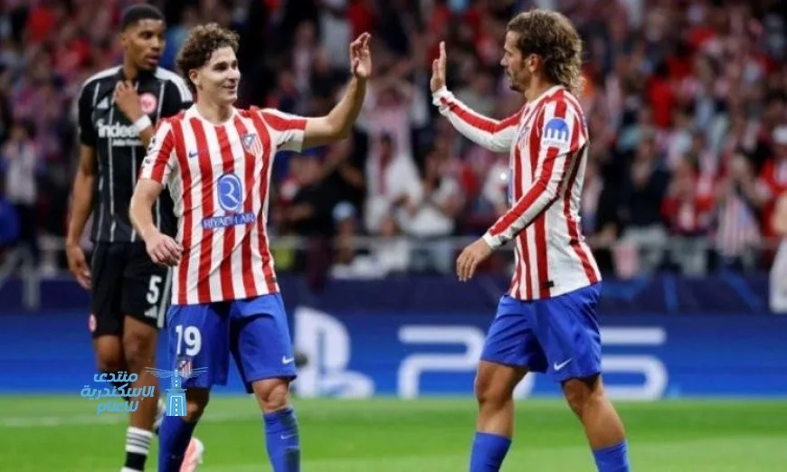 أتليتكو مدريد يكتسح آينتراخت فرانكفورت بخماسية في دوري أبطال أوروبا
