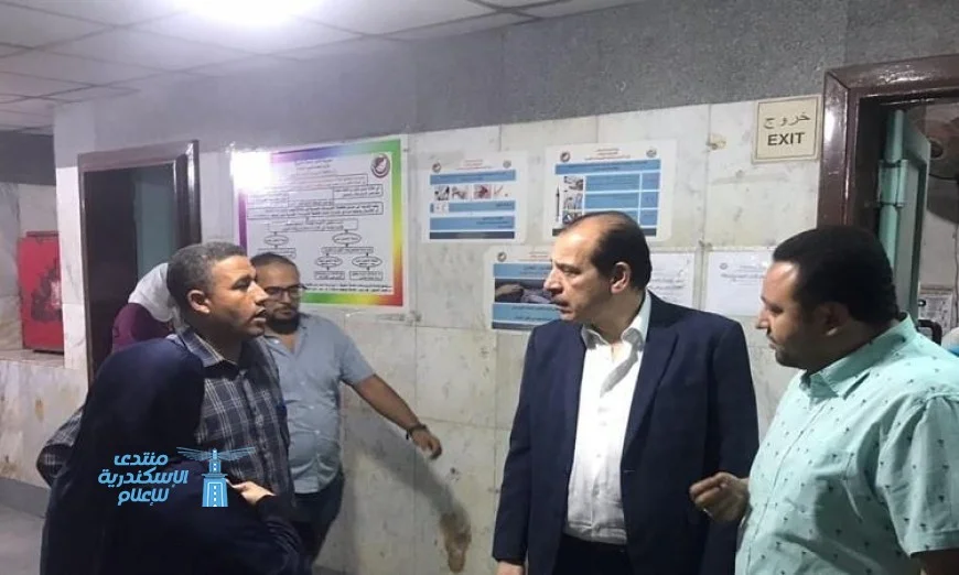 نائب وزير الصحة يزور مستشفى كفر الزيات بالغربية زيارة تفقدية مفاجئة