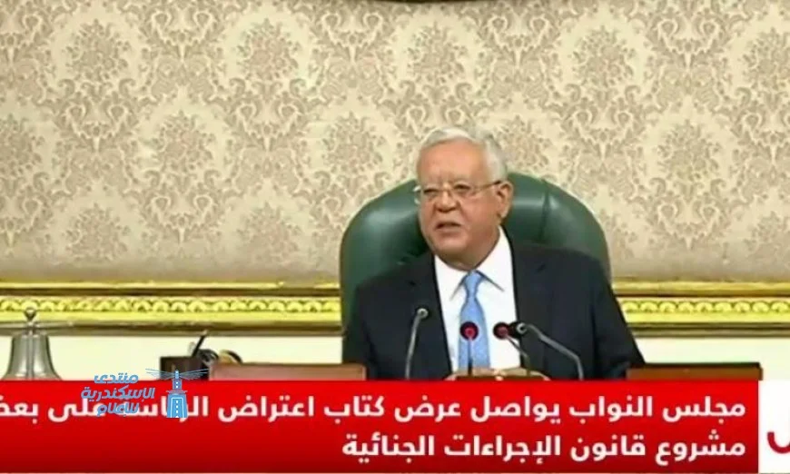 مجلس النواب يستكمل مناقشة اعتراض الرئاسة على مواد قانون الإجراءات الجنائية