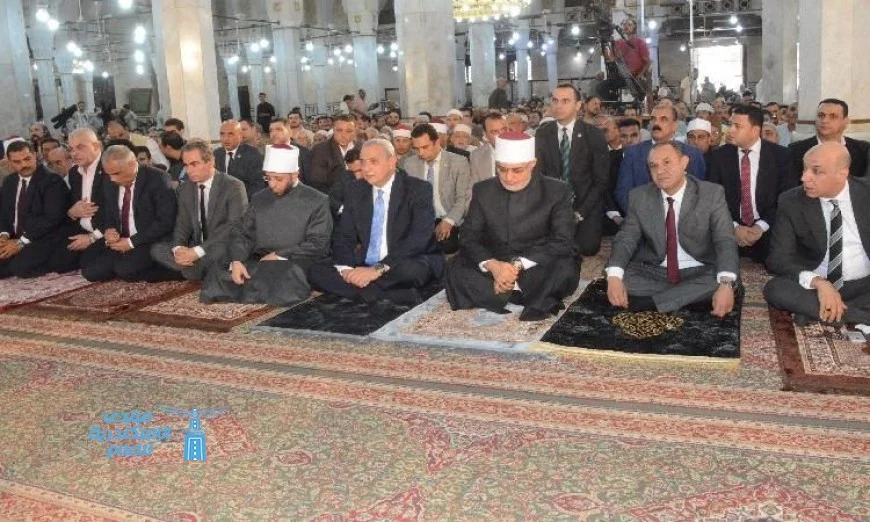 محافظ الغربية ووزير الأوقاف والمفتي ورئيس الإعلام يؤدون صلاة الجمعة في اجتماع رفيع المستوى