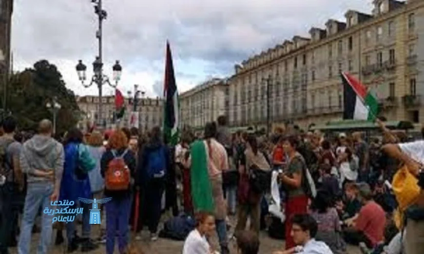احتجاجات واسعة وإضراب عام في إيطاليا تضامناً مع غزة ورفضاً للحرب
