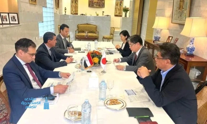 سفير مصر في اليابان يناقش فرص استثمارات البنية التحتية مع المؤسسات اليابانية في مصر