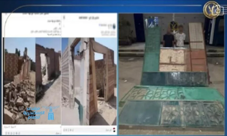 ضبط لصين متورطين بسرقة أبواب حديدية وتدمير حوائط المقابر في حلوان