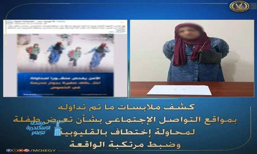 وزارة الداخلية تفضح تفاصيل اختطاف طفلة وسرقة قرطها الذهبي في القليوبية