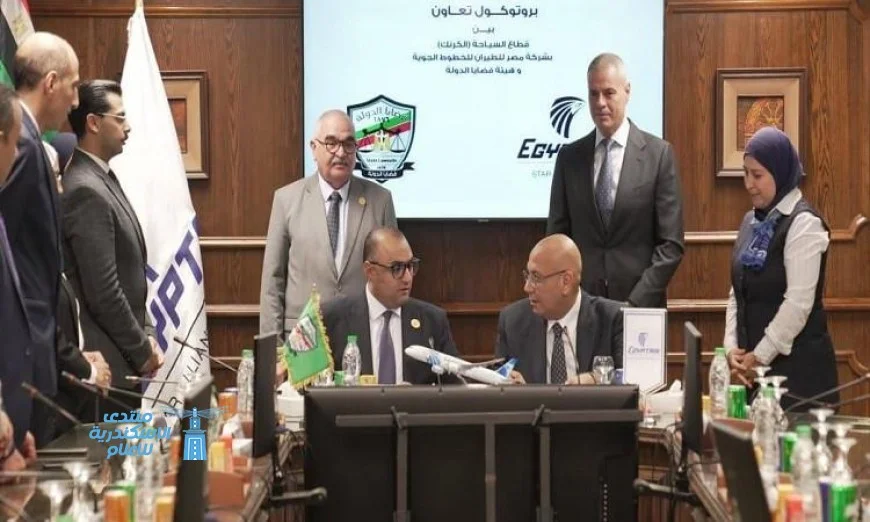 بالصور: هيئة قضايا الدولة وشركة مصر للطيران توقعان بروتوكول تعاون جديد