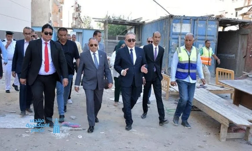 محافظ بورسعيد يتابع تحديثات المنطقة حول محكمة بورفؤاد الجزئية الجديدة
