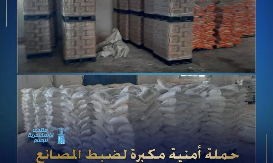 حملة شاملة لمكافحة المصانع والمخازن غير المرخصة في مديرية أمن الإسماعيلية