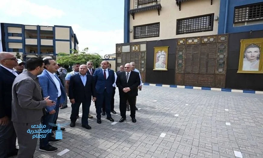 رئيس الوزراء يقوم بزيارة تفقدية لمدرسة إيجيبت جولد الثانوية للتكنولوجيا التطبيقية