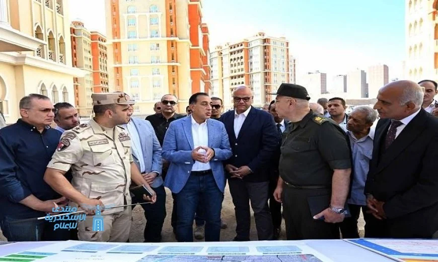 رئيس الوزراء يتفقد مشروع التطوير العمراني في القليوبية خلال زيارته للمحافظة اليوم