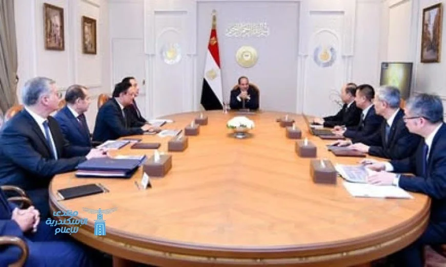 الرئيس السيسى يعزز التعاون الاقتصادي والاستثماري بين مصر والصين