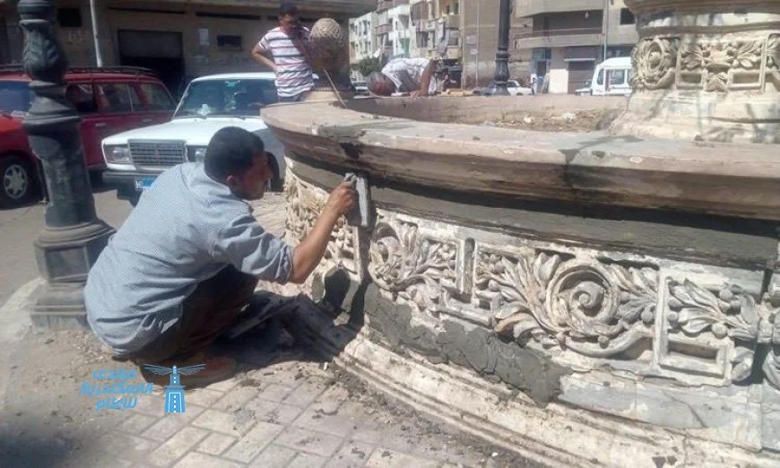 محافظة البحيرة تعزز جهود إعادة تأهيل وتجميل الميادين العامة من أجل تحسين المشهد الحضاري