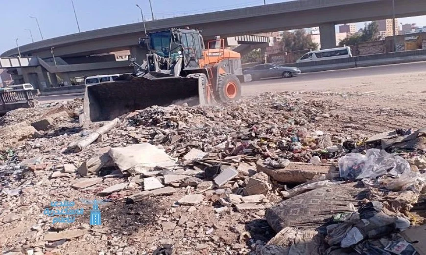 تحويل البؤر العشوائية في شبرا الخيمة إلى مساحات خضراء من خلال رفع المخلفات