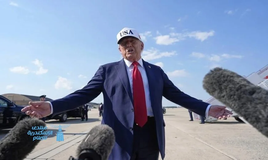 ترامب يتجه إلى قمة شرم الشيخ للسلام بعد مغادرته الولايات المتحدة