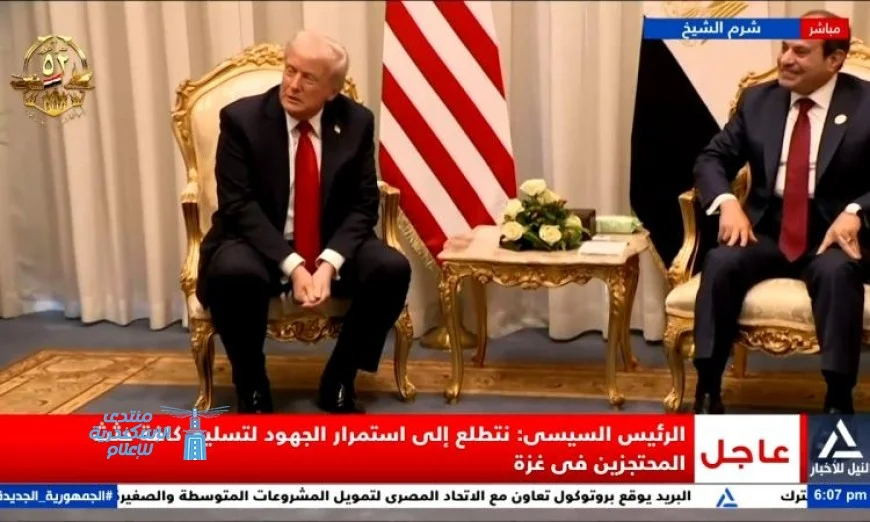 الرئيس السيسي يشيد بدور الرئيس الأمريكي في تعزيز السلام في الشرق الأوسط