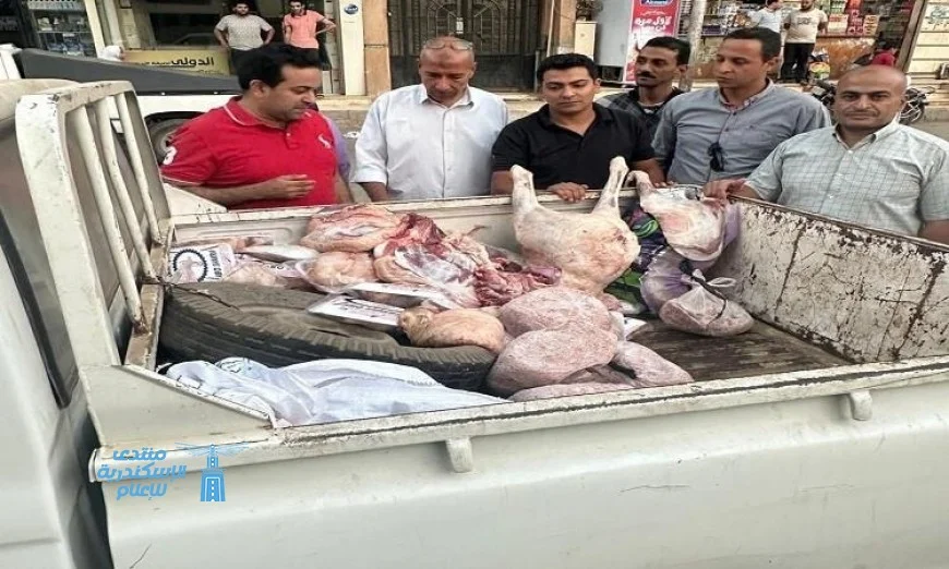 ضبط كميات ضخمة من اللحوم المذبوحة خارج المجازر في المنوفية