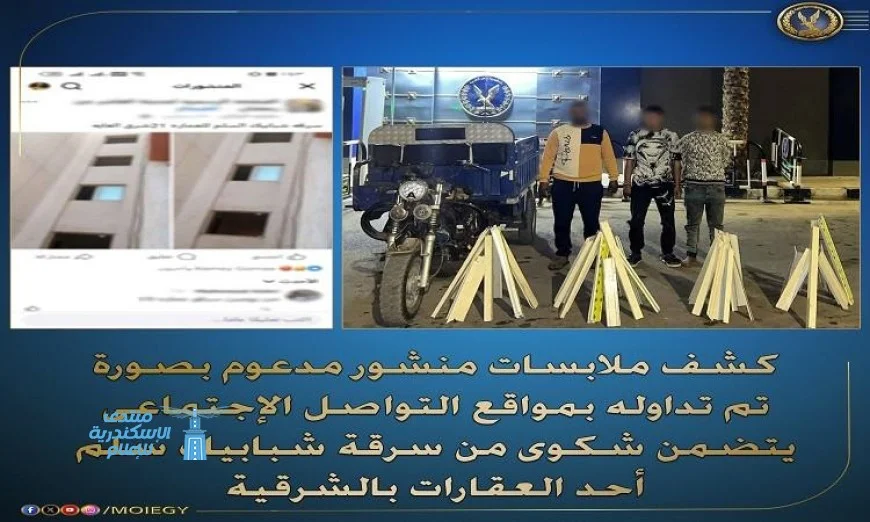 القبض على لصين بتهمة سرقة 9 شبابيك من عقار في الشرقية