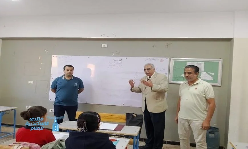 مدير تعليم القليوبية يقوم بزيارة مفاجئة للتأكد من سير العملية التعليمية في مدرسة الفريق الشاذلي بقليوب